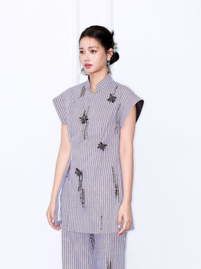 MUKZIN “Chang’an Night Feast” New Chinese Style Embroidered Elegant Set Top