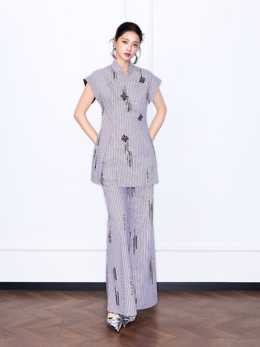 MUKZIN “Chang’an Night Feast” New Chinese Style Embroidered Elegant Set Top
