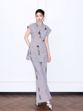 MUKZIN “Chang’an Night Feast” New Chinese Style Embroidered Elegant Set Top