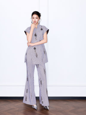 MUKZIN “Chang’an Night Feast” New Chinese Style Embroidered Elegant Set Top