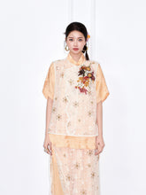 MUKZIN “Chang’an Summer Feast” Collection New Chinese Style Oriental-Inspired Asymmetric Placket Sheer Vest