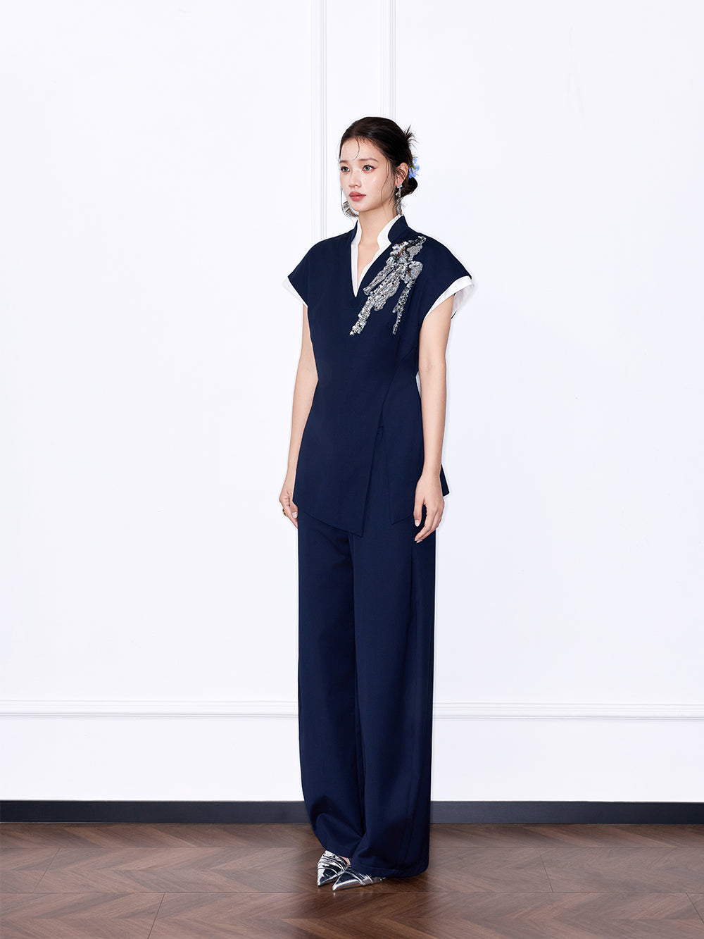 MUKZIN“Night Ballad of Chang'an” New Chinese Style Relaxed-Fit Trousers