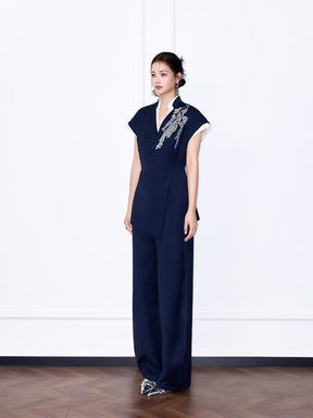 MUKZIN“Night Ballad of Chang'an” New Chinese Style Relaxed-Fit Trousers