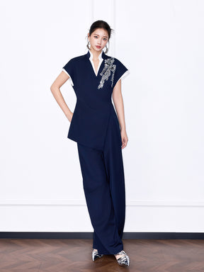 MUKZIN“Night Ballad of Chang'an” New Chinese Style Relaxed-Fit Trousers