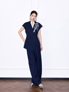 MUKZIN“Night Ballad of Chang'an” New Chinese Style Relaxed-Fit Trousers