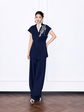 MUKZIN“Night Ballad of Chang'an” New Chinese Style Relaxed-Fit Trousers