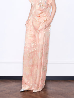 MUKZIN “Chang’an Summer Feast” New Chinese Style Orange Trousers