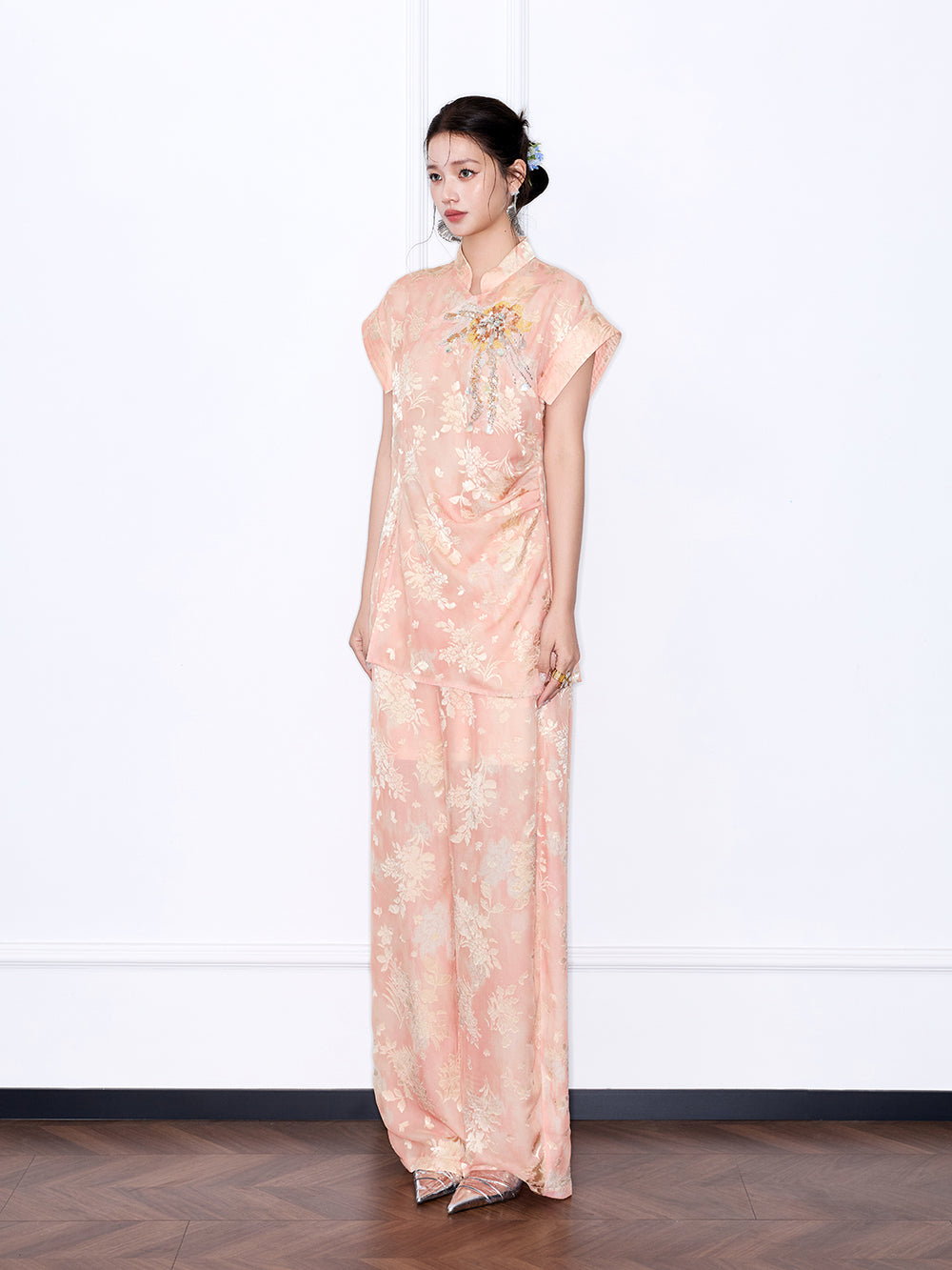 MUKZIN “Chang’an Summer Feast” New Chinese Style Orange Trousers
