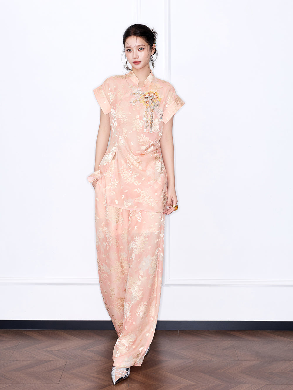 MUKZIN “Chang’an Summer Feast” New Chinese Style Orange Trousers
