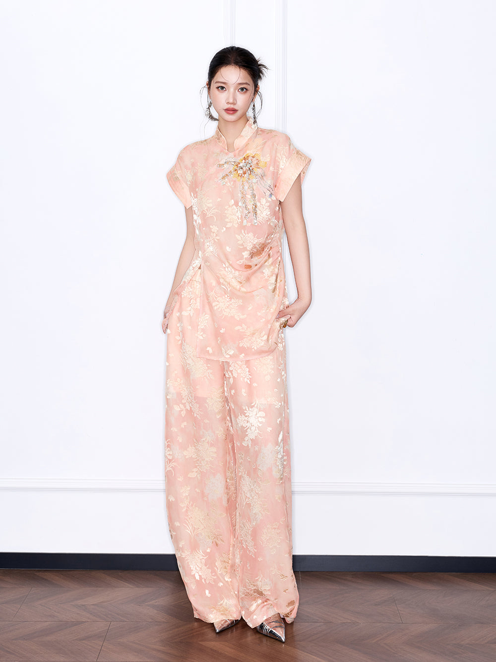 MUKZIN “Chang’an Summer Feast” New Chinese Style Orange Trousers