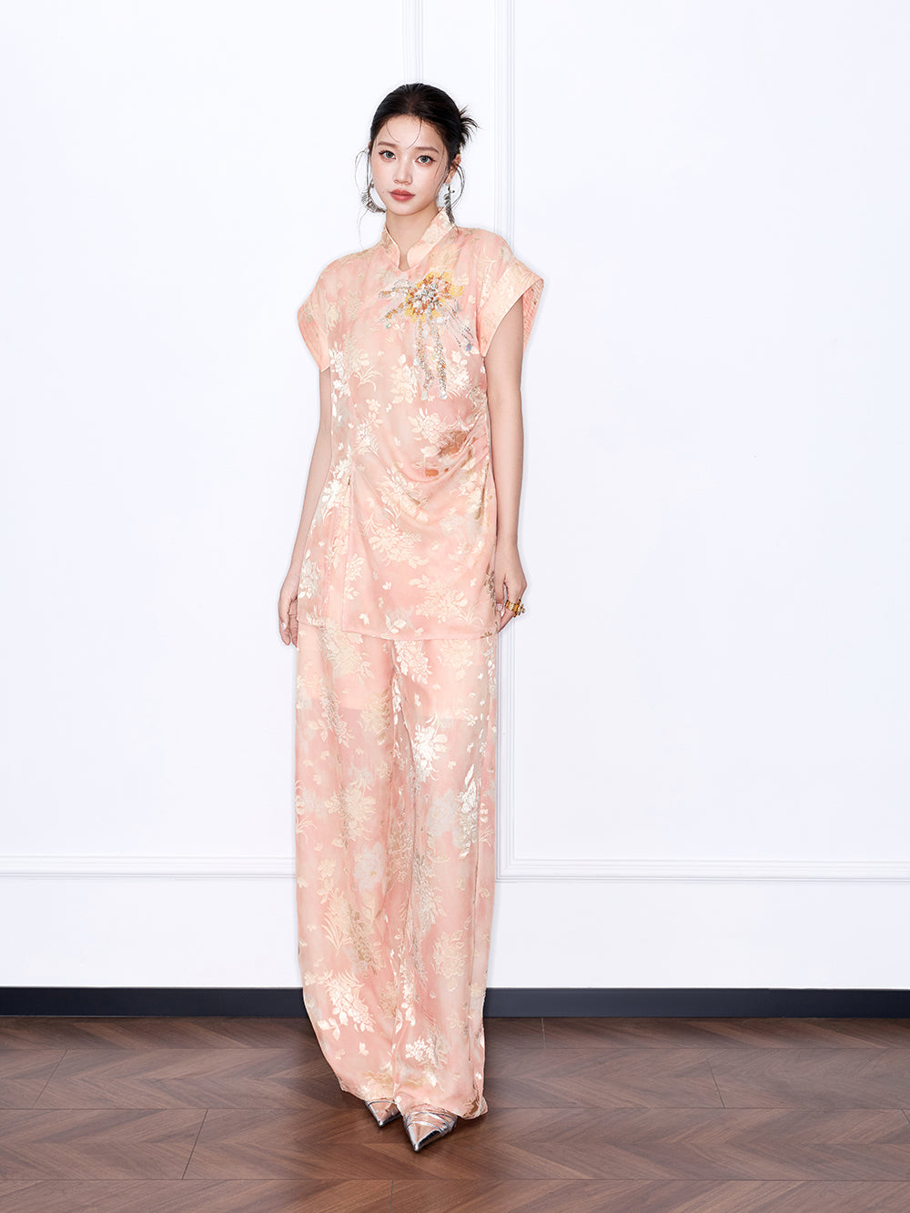MUKZIN “Chang’an Summer Feast” New Chinese Style Orange Trousers