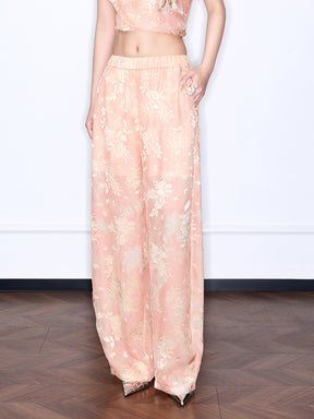 MUKZIN “Chang’an Summer Feast” New Chinese Style Orange Trousers