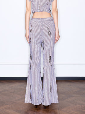 MUKZIN “Chang’an Summer Feast” New Chinese Style Embroidered Elegant Trousers