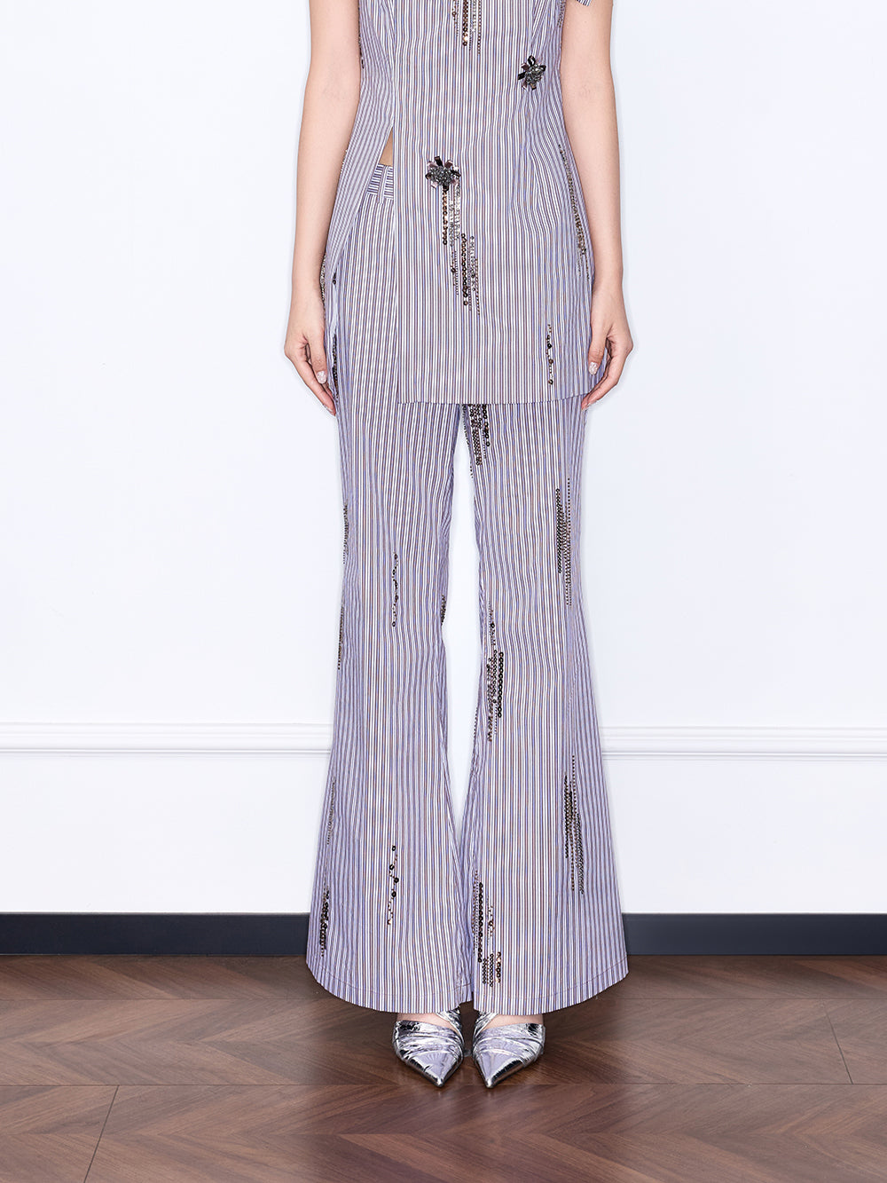 MUKZIN “Chang’an Summer Feast” New Chinese Style Embroidered Elegant Trousers