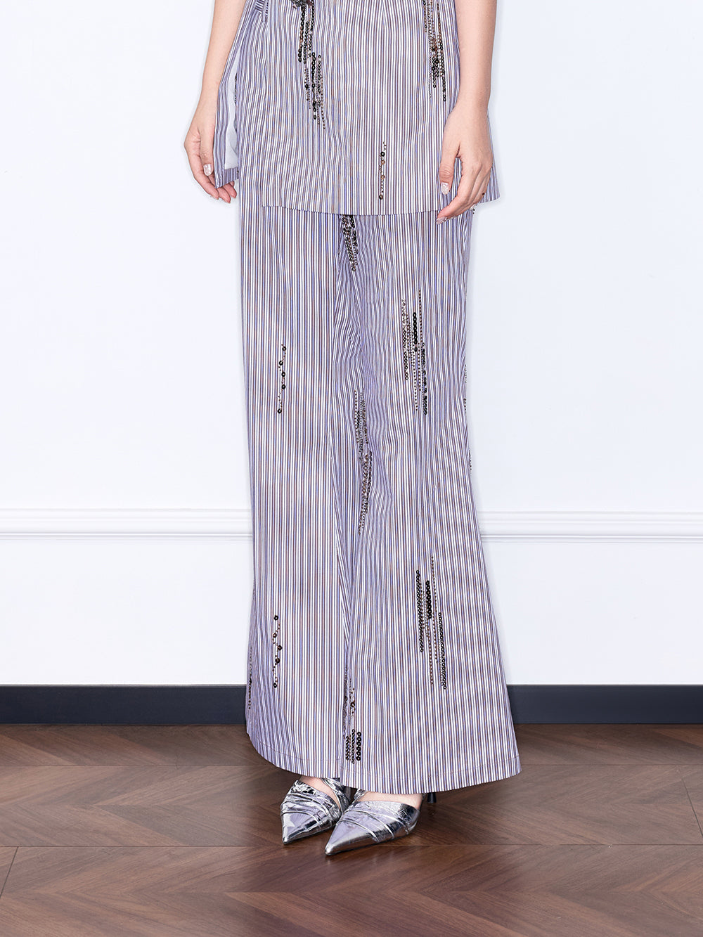 MUKZIN “Chang’an Summer Feast” New Chinese Style Embroidered Elegant Trousers