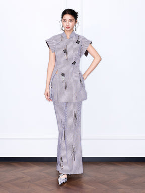 MUKZIN “Chang’an Summer Feast” New Chinese Style Embroidered Elegant Trousers