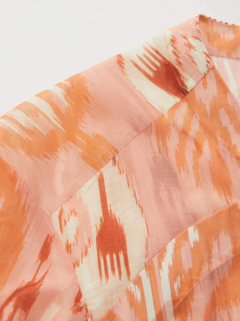 MUKZIN "Capsule Collection" New Chinese Style Orange Embroidered Printed Matching Set Shirt