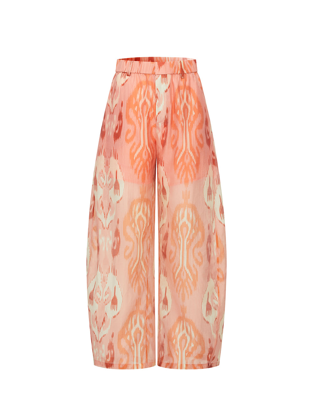 MUKZIN "Capsule Collection" New Chinese Style Orange Embroidered Printed Matching Set Trousers