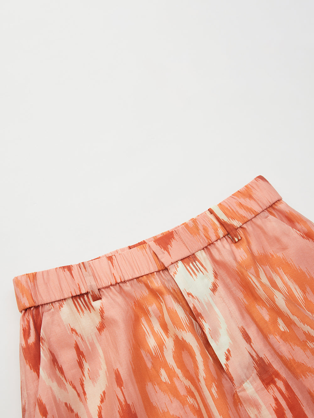 MUKZIN "Capsule Collection" New Chinese Style Orange Embroidered Printed Matching Set Trousers