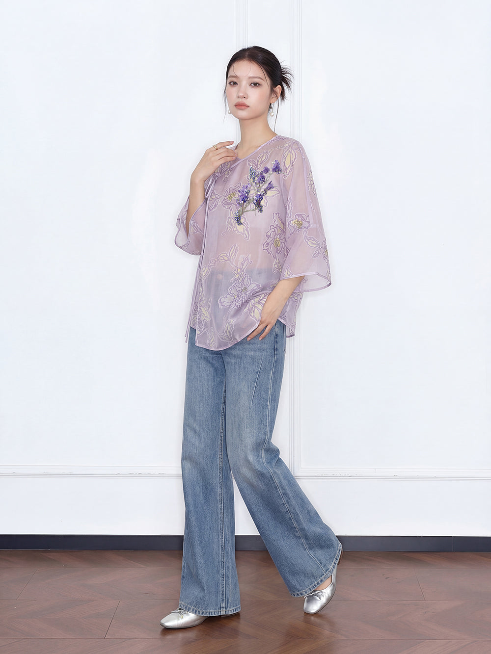 MUKZIN "Capsule Collection" Designer Heavyweight Ultra-Soft Cotton Wide-Leg Jeans