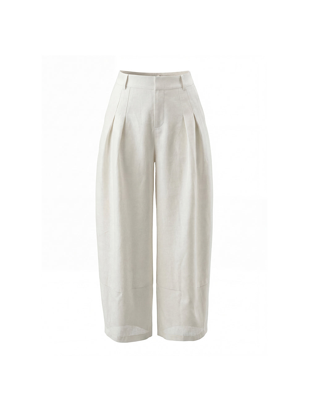 MUKZIN "Capsule Collection" Thin Linen Straight-Leg Loose Draped Casual Trousers