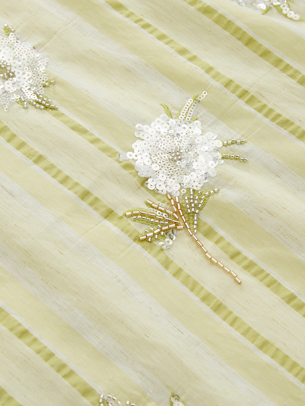MUKZIN "Capsule Collection" New Chinese Style Two Piece Embroidery Ramie Green Dress
