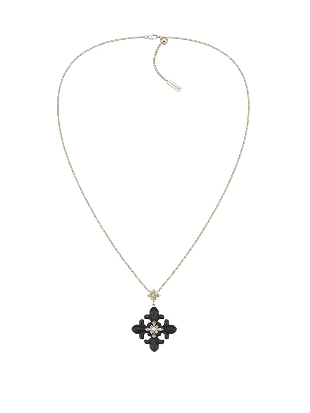 MUKTANK×SUN HUNTER Long Plain Wooden Iris Chain Necklace