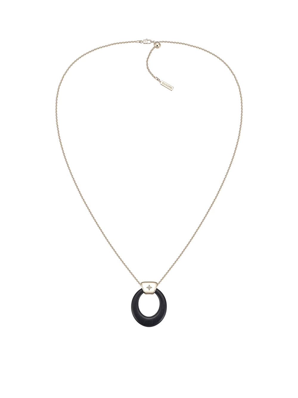 MUKTANK×SUN HUNTER Long Wooden Ring Iris Chain Necklace