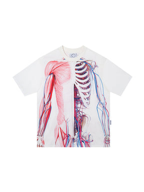 MUKTANK 23SS Human Skeleton Print T-shirts