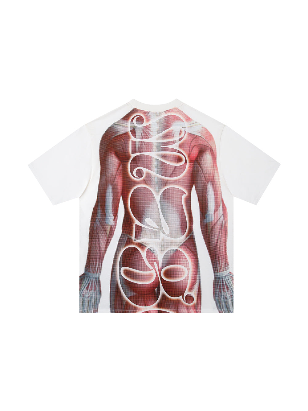 MUKTANK 23SS Human Muscle Print T-shirts Round Neck