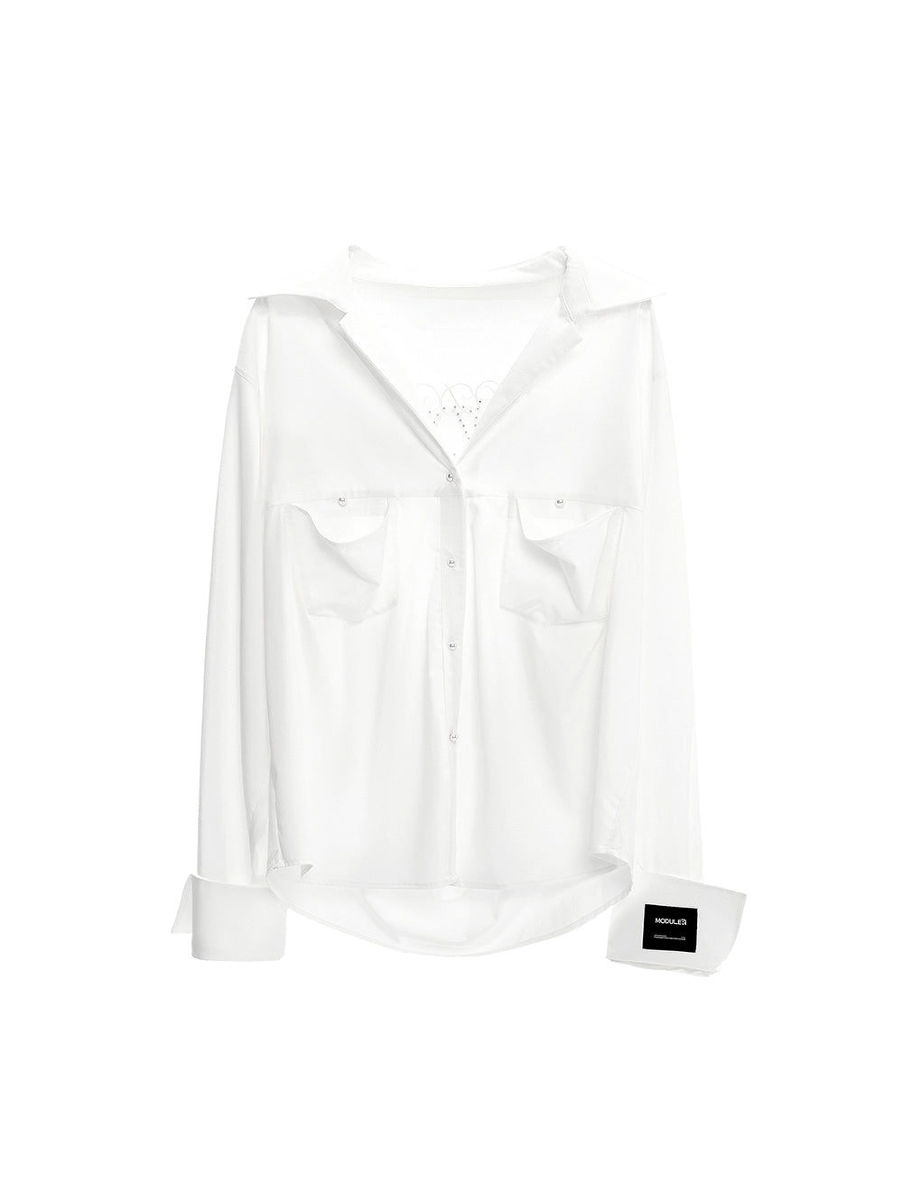 MUKTANK×MODULER Pearl Open Back Loose Sun Protection Shirt