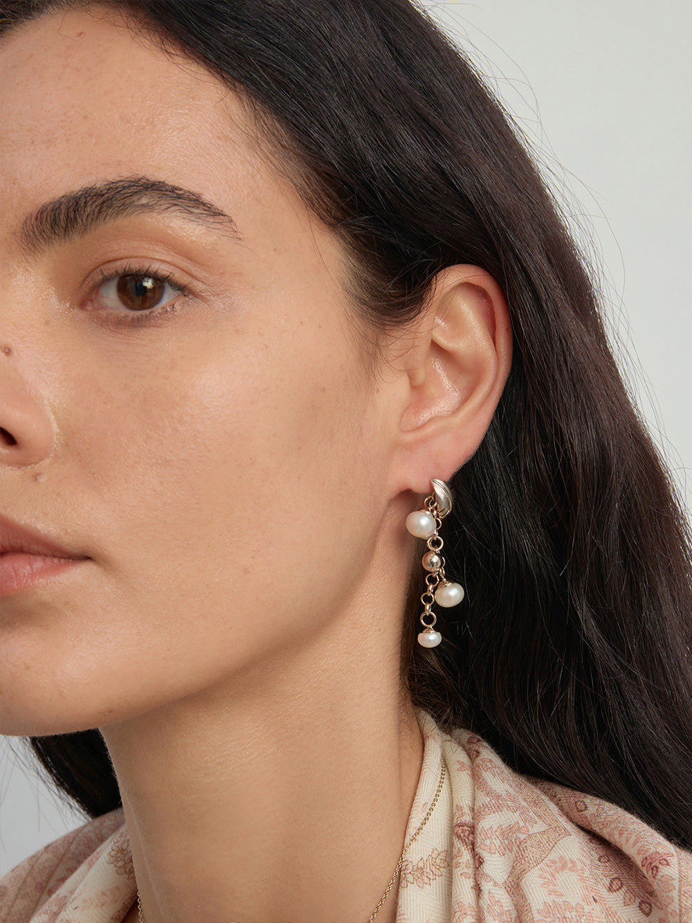 MUKTANK x SUN HUNTER Ocean Coconut Tree Pearl Earring