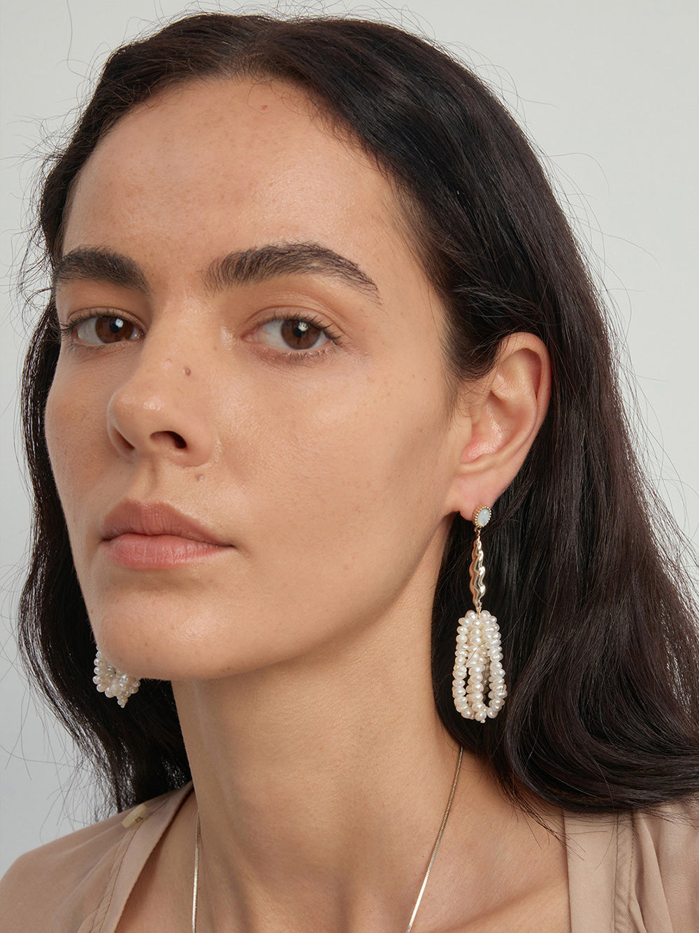 MUKTANK x SUN HUNTER Ocean Conch Pearl Ear Ornament