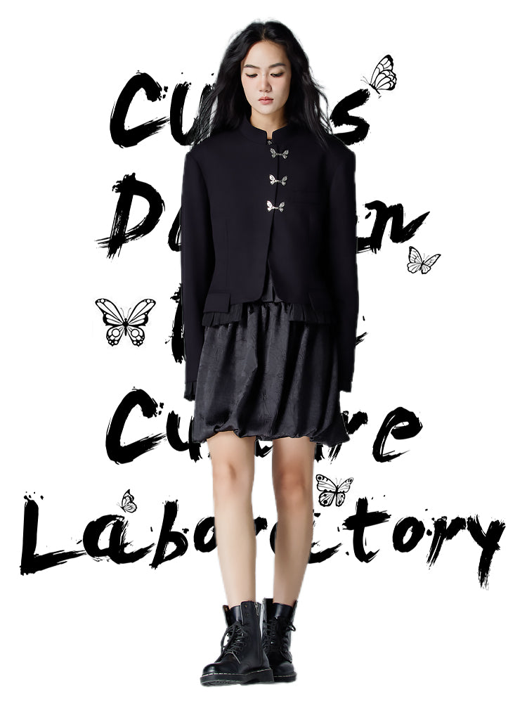 MUKTANK × CUUDICLAB Fake Two-piece New Chinese Style Suit