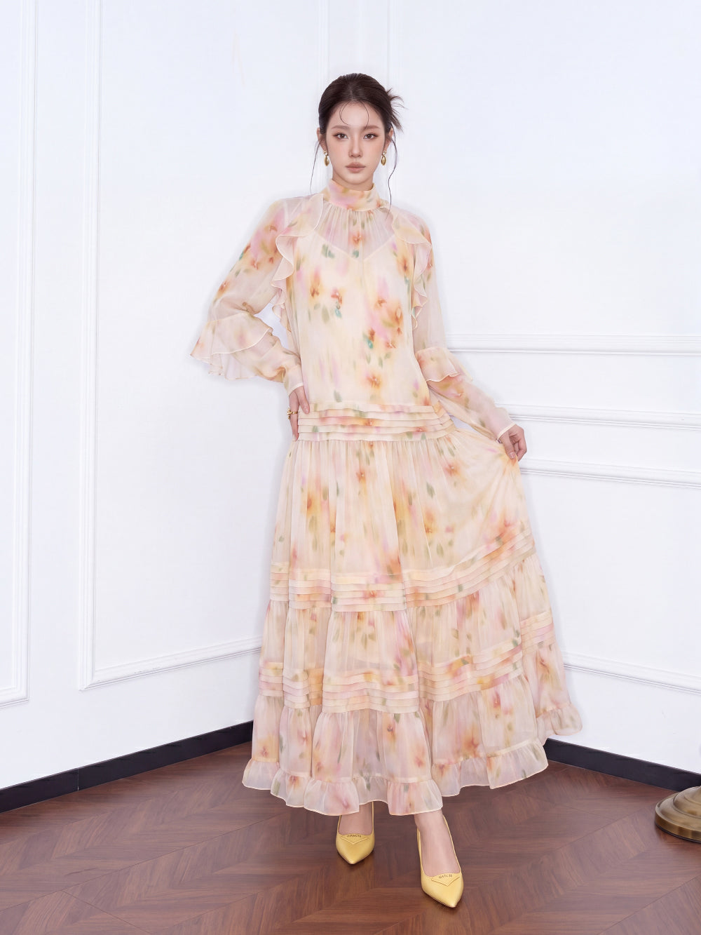MUKZIN×Capsule Collection New Chinese-Style Embroidered Dress
