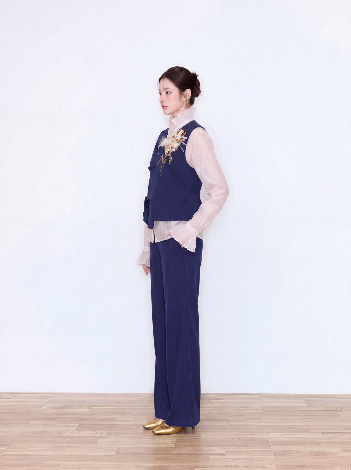 MUKZIN×Flourishing Blooms New Chinese-Style Trouser Set
