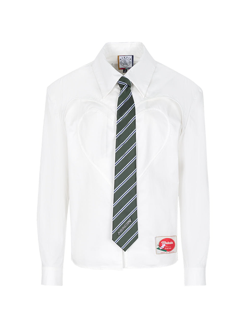 MUKZIN White Tie Commuter Long Sleeve Shirt