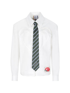 MUKZIN White Tie Commuter Long Sleeve Shirt