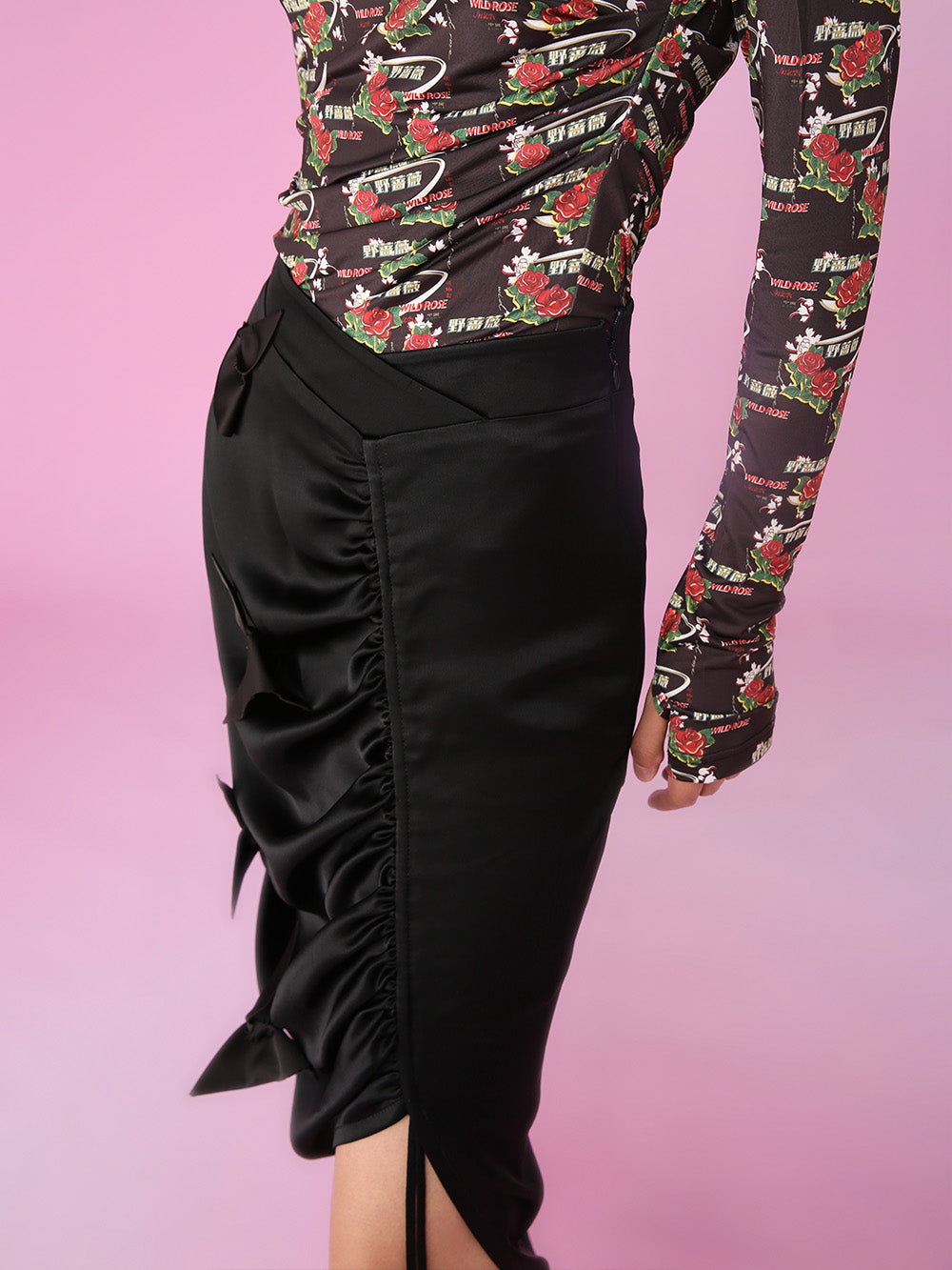 MUKZIN Slim Pleating OL Style  Irregular Design Skirts