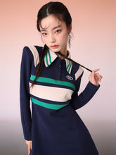 MUKZIN Dark Blue Casual Sports Dress