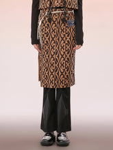 MUKZIN Hip-Packed Straight Fit Brown Skirt