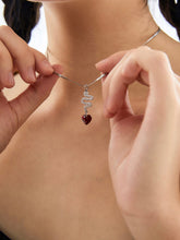 MUKTANK X WHITEHOLE Serpentine Heart Zircon Necklace