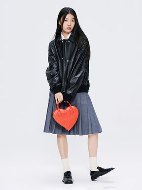 MUKTANK×Yamaguchi mioko Multi-color Cute All-match Love Crossbody Bag