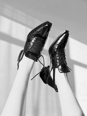 MUKTANK×AZ43 Comfortable Low Heel Black All-match Classic Shoes