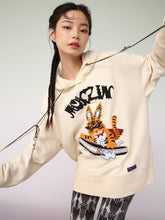 MUKZIN-Off-White Hooded Sweatshirt