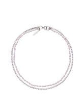 MUKTANK Double Diamond Chain Baroque Pearl Necklace