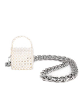 MUKTANK Simple Baroque Pearl Braided Evening Bag