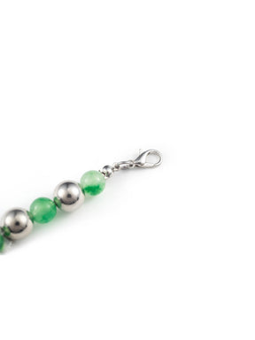 MUKTANK×BLUE  Green Mixed Bead Necklace