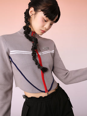 MUKZIN Sporty Grey Knit Jacket