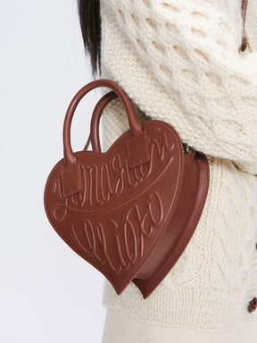 MUKTANK×Yamaguchi mioko Multi-color Cute All-match Love Crossbody Bag